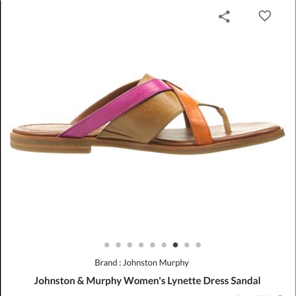 NIB Johnston & Murphy Leather Sandals size 10 - Picture 6 of 7
